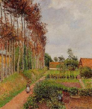 卡米耶 畢沙羅 The Steading of the Auberge Ango, Varengeville 卡米耶 畢沙羅 The Steading of the Auberge Ango, Varengeville